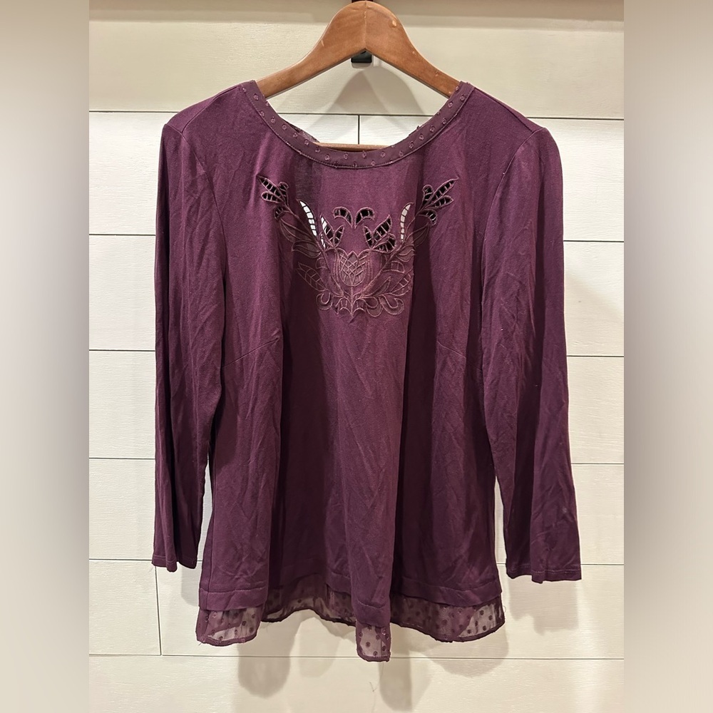 Daniel Rainn Purple Women's Top- size Medium